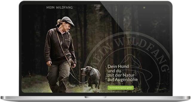 Wordpress Webdesign und Programmierung  für die Hundeschule Mein Wildfang in Leverkusen