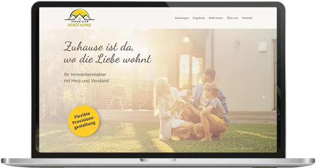 Webdesign für Immobilien Hosthemke - Immobilienmakler aus Lechlingen