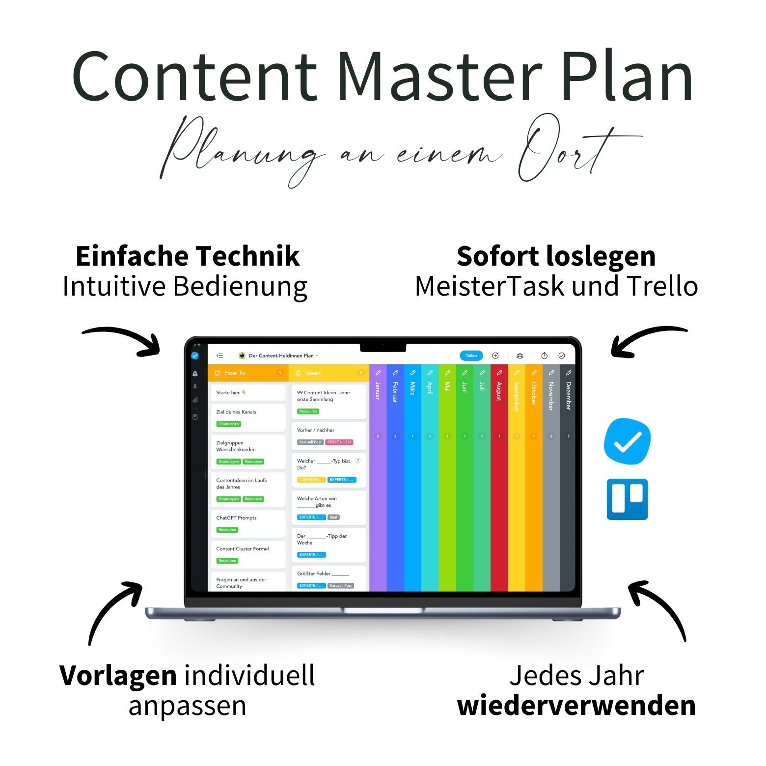 Content Plan Vorlage für Social Media - Download