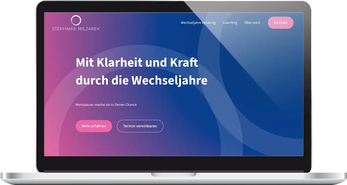 Webseite für Wechseljahre Beraterin