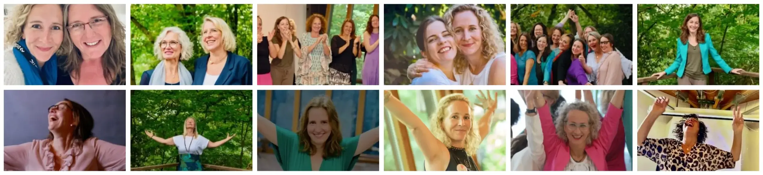 Begeisterte Teilnehmerinnen der Ausbildung "Create your World" Magdalena Salvato und Katja Eilders